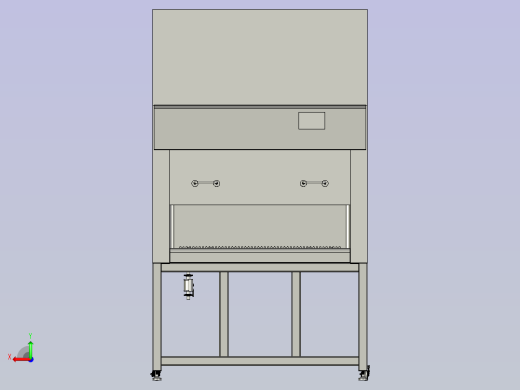 台式落地式全钢通风柜排风柜毒气柜后视缩略图