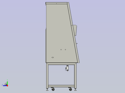 台式落地式全钢通风柜排风柜毒气柜右视缩略图