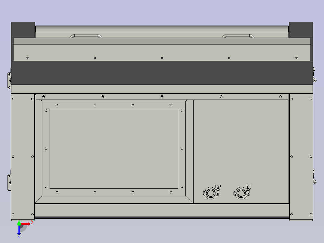 台式落地式全钢通风柜排风柜毒气柜俯视图
