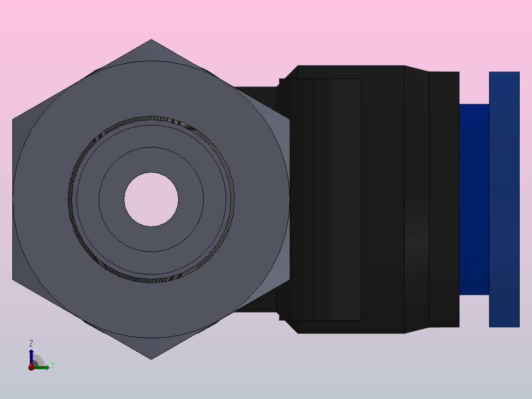 IPD-N 螺纹侧三通-NPT螺纹_IPD1-2-NO2前视图