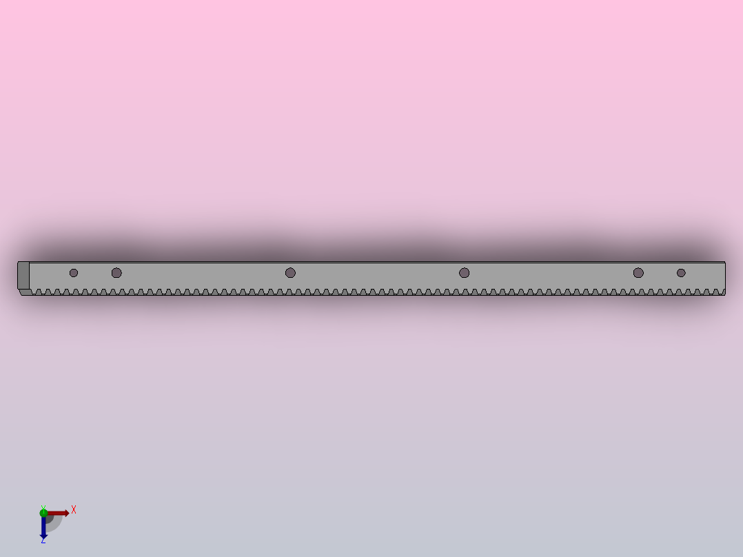 552系列斜齿齿条[552 020 050]俯视图