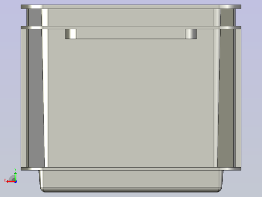 灰色封闭式收纳箱后视缩略图