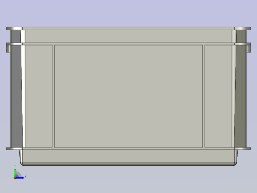 灰色封闭式收纳箱左视缩略图