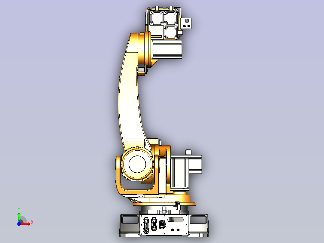 埃斯顿-ER220机器人3D模型前视图
