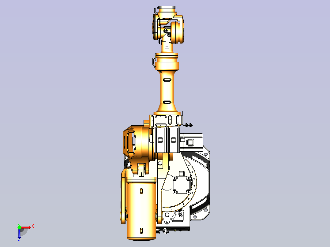 埃斯顿-ER220机器人3D模型俯视图
