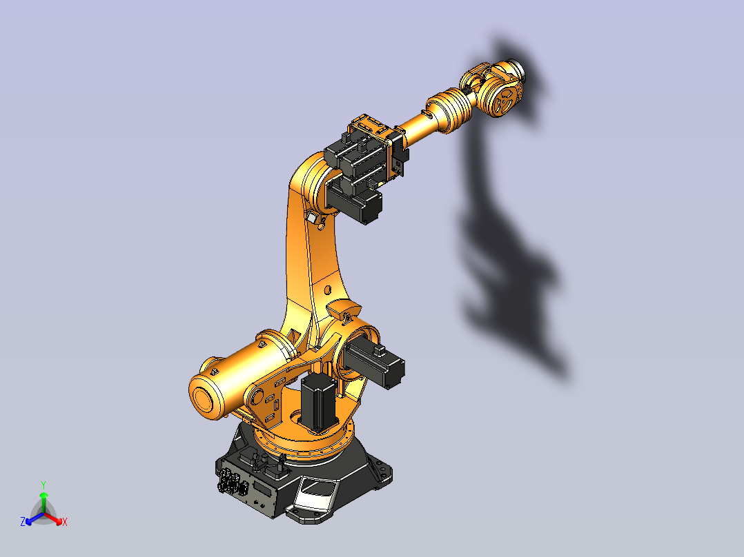 埃斯顿-ER220机器人3D模型正等轴测图