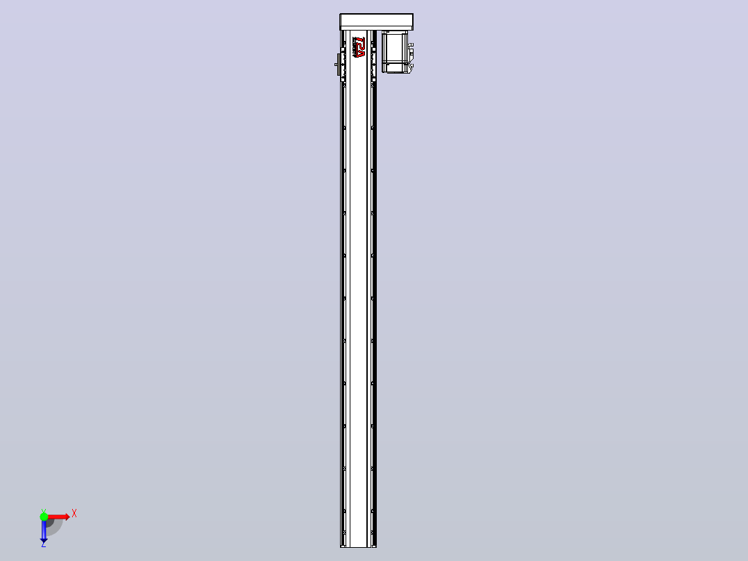 日规模组半封闭丝杆TPA-HNR-85D-1610-C-L1050-ML-C-P20-N3俯视图