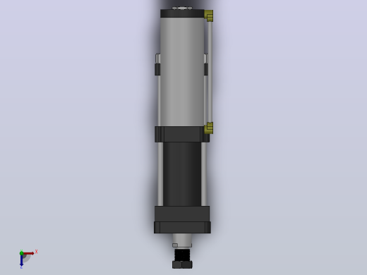MPT-13T系列标准型[MPT-100-100-5-13T-M2-S1-0°]气压增压缸俯视缩略图