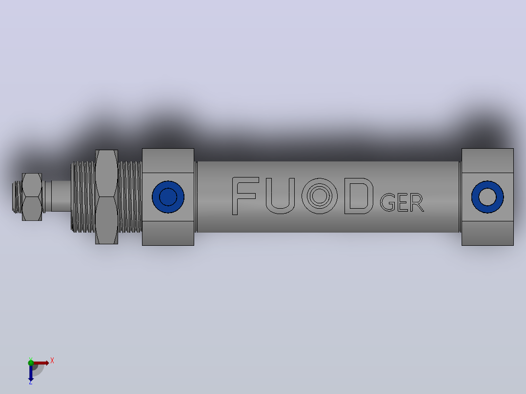 FY-MI气缸U型[FY-25-40-U]俯视图