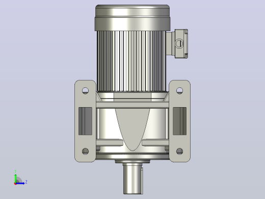 2.2KW-CH型卧式三相铝毂（刹车）马达减速机_CH50-2200左视缩略图