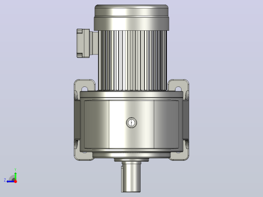 2.2KW-CH型卧式三相铝毂（刹车）马达减速机_CH50-2200右视缩略图