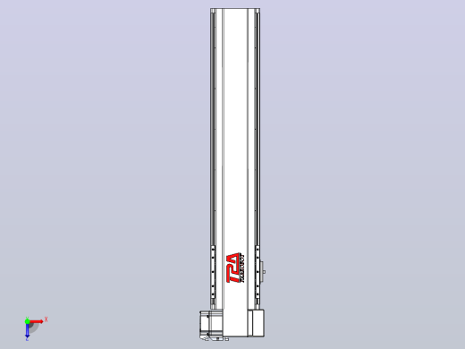 皮带直线轴半封闭可选导轨TPA-HNB-120D-110-L500-RP-Y-P40-N3俯视缩略图