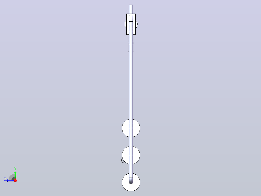水质检测用水样品取样器右视图