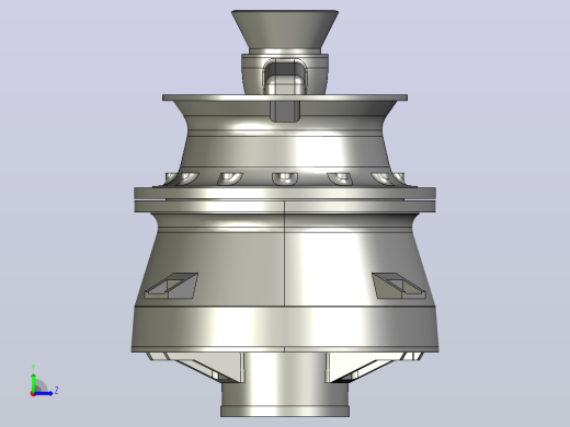 BDI 300 液压圆锥破碎机bdi-300-hydro-cone-模型格式为 stp左视缩略图