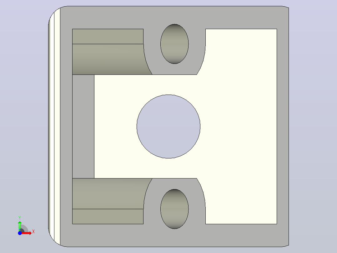 铸锌角件5系列20x20_铸锌角件5系列20x20前视图