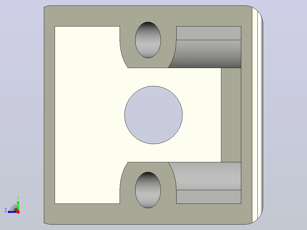 铸锌角件5系列20x20_铸锌角件5系列20x20右视图