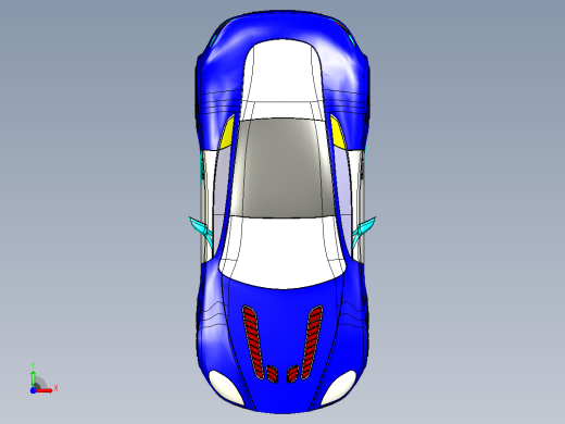 阿斯顿马丁轿跑CATIA V5 r21模型前视缩略图
