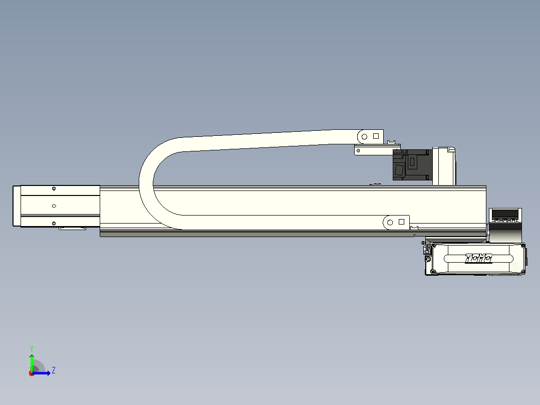 XYGT430-A1-A-1250-600-M-C-001负载2-24KG XY悬臂模组 XYGT430-A1 替换TOYO直线模组左视图