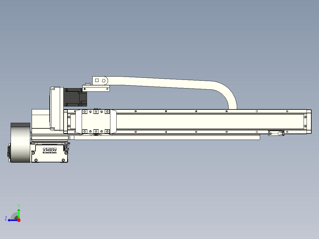 XYGT430-A1-A-1250-600-M-C-001负载2-24KG XY悬臂模组 XYGT430-A1 替换TOYO直线模组右视图