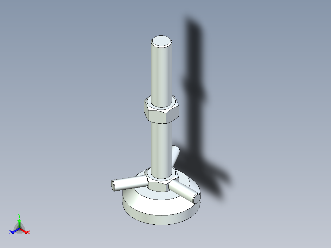 脚杯WAD61-D60-M16-L125主视图