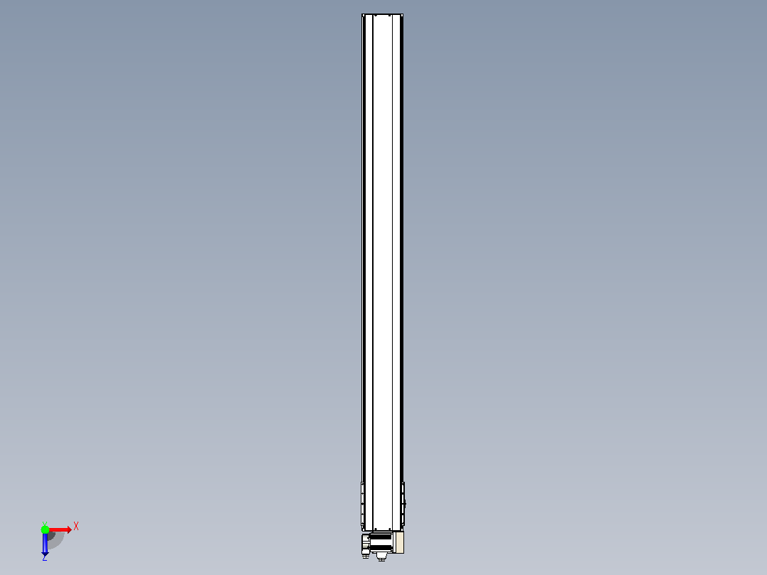 皮带直线轴半封闭可选导轨TPA-HNB-220D-176-L2350-RU-C-P1K-N3俯视图