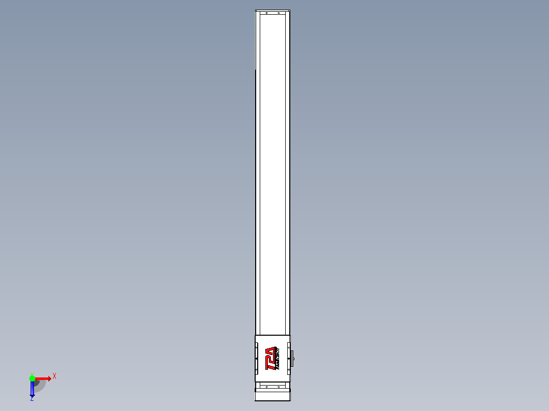 滚珠丝杠直线轴带导轨全封闭TPA-HCR-110D-1610C-L1000-MP-Y-P40-N3俯视图