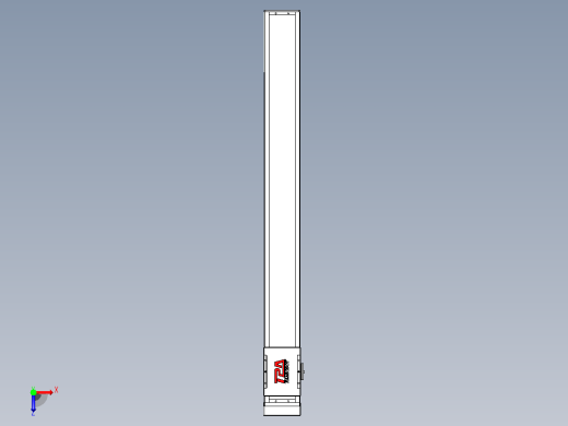 滚珠丝杠直线轴带导轨全封闭TPA-HCR-110D-1610C-L1000-MP-Y-P40-N3俯视缩略图