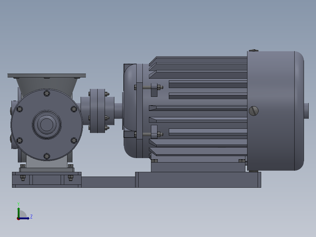 齿轮泥浆泵图纸左视图
