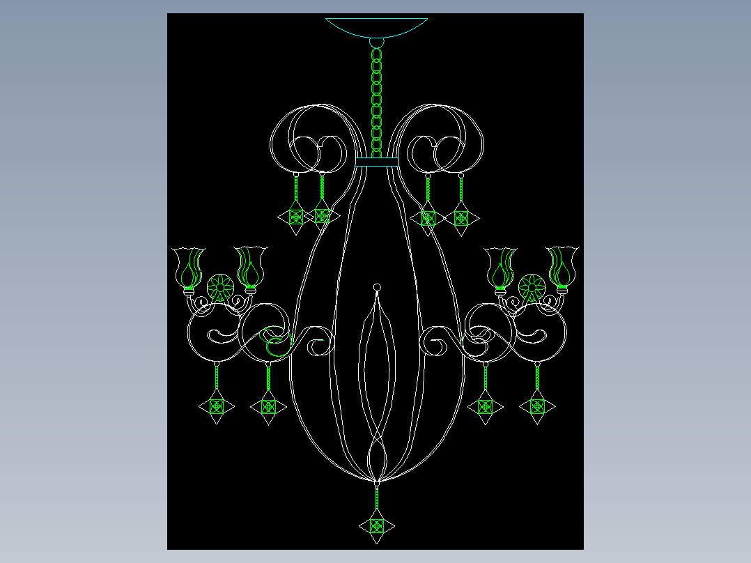 CAD室内设计施工图常用图块之灯具