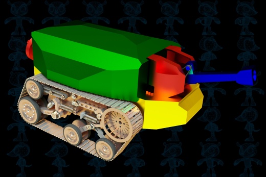 隧道消防履带机器人底盘3D建模图纸 SOLIDWORKS设计缩略图