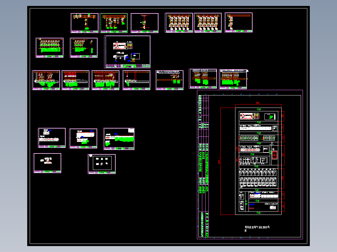 自动化PLC机器人电气控制原理接线图 CAD 图纸文件素材非标