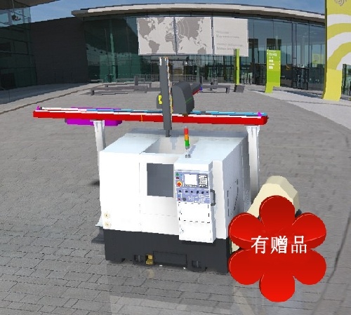 单台车床XYZ机械手数控车床 Inventor 机械设备 图纸文件素材缩略图