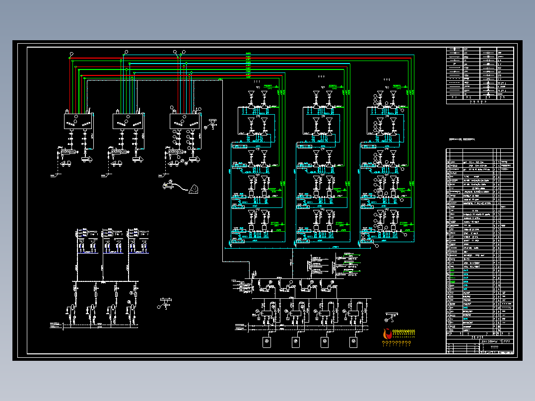 3X135MW电厂干除灰系统设备总详图
