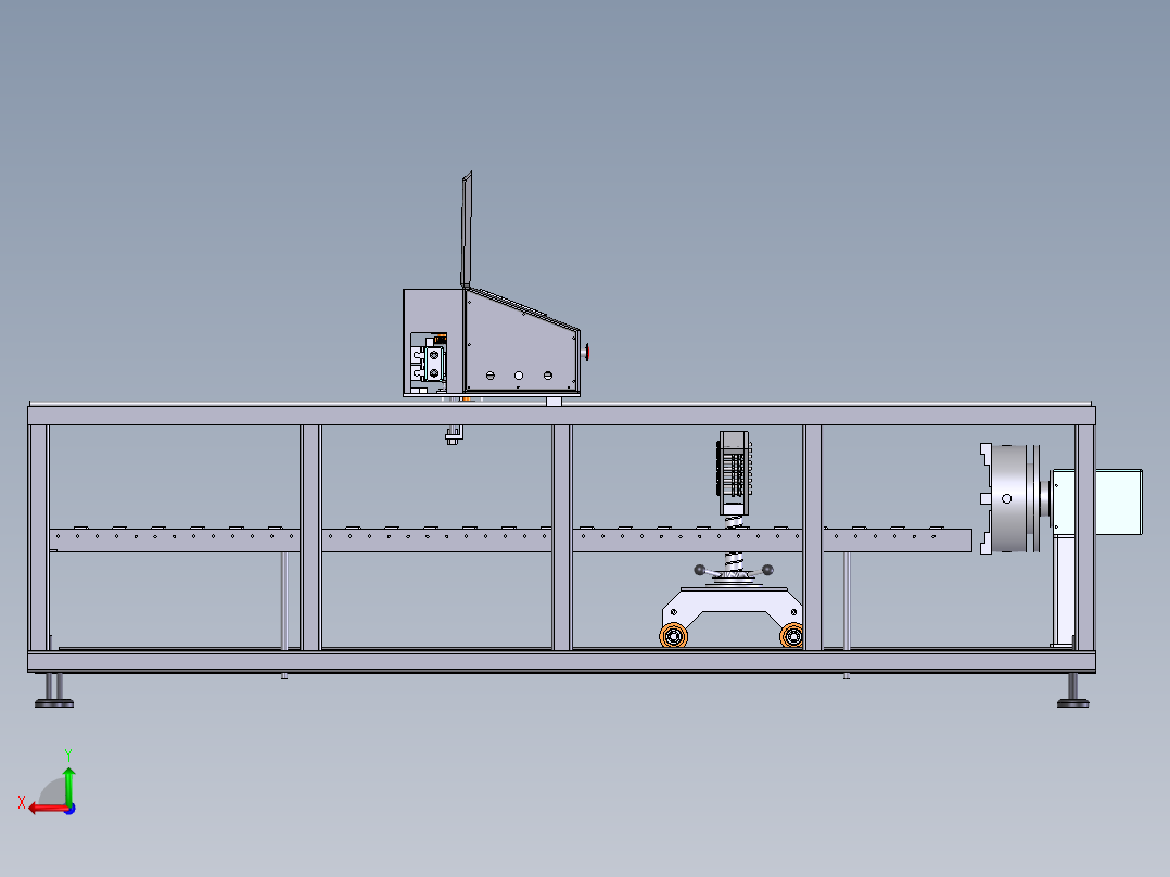 G459 便携式激光切割机机械部分左视图