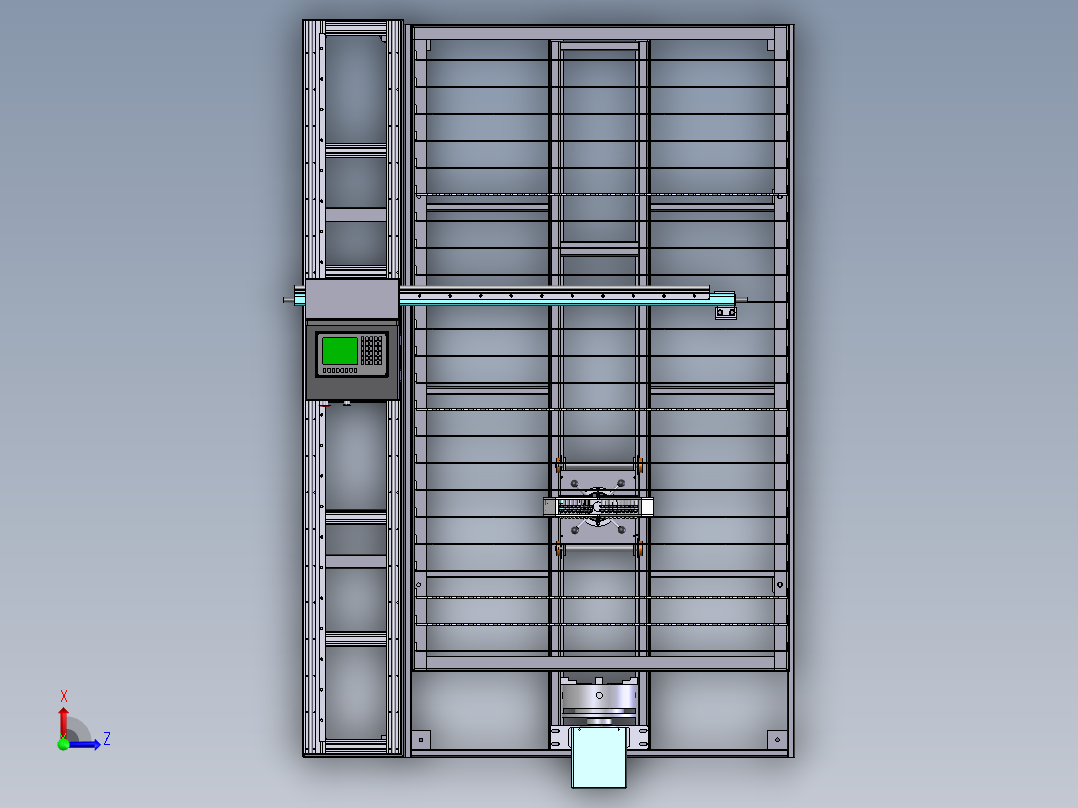 G459 便携式激光切割机机械部分俯视图