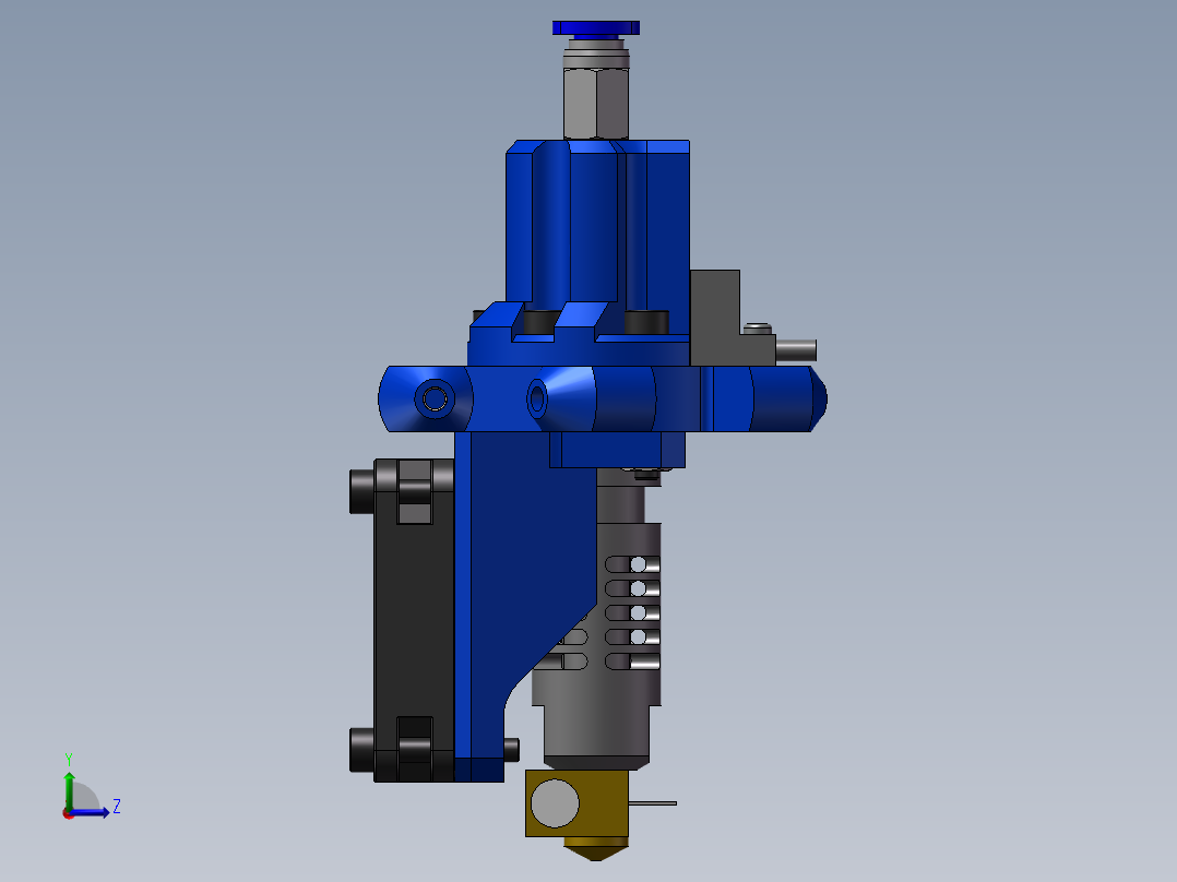 探针集成头的喷嘴_1933左视图