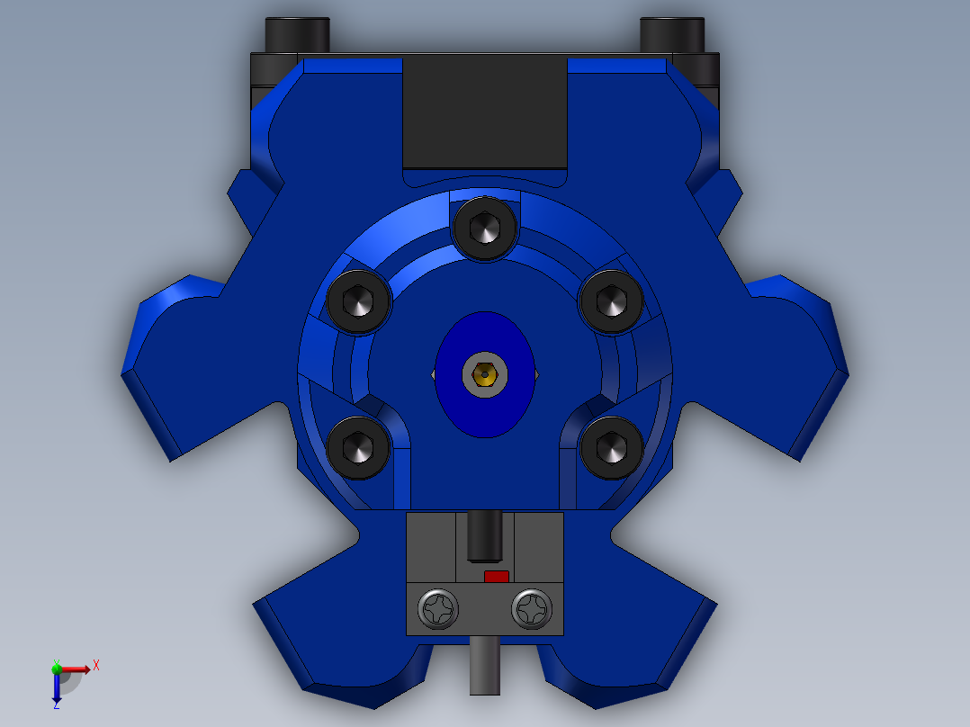 探针集成头的喷嘴_1933俯视图