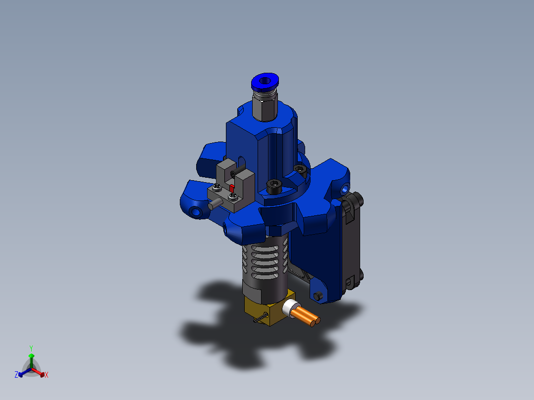 探针集成头的喷嘴_1933正等轴测图
