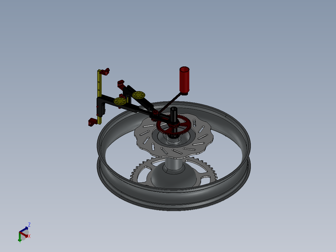 拆轮胎工具（另一个）SW2012正等轴测图