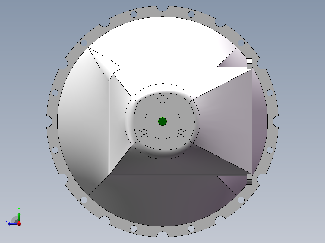 行星齿轮式动力换挡变速箱的设计（全部结清）右视图