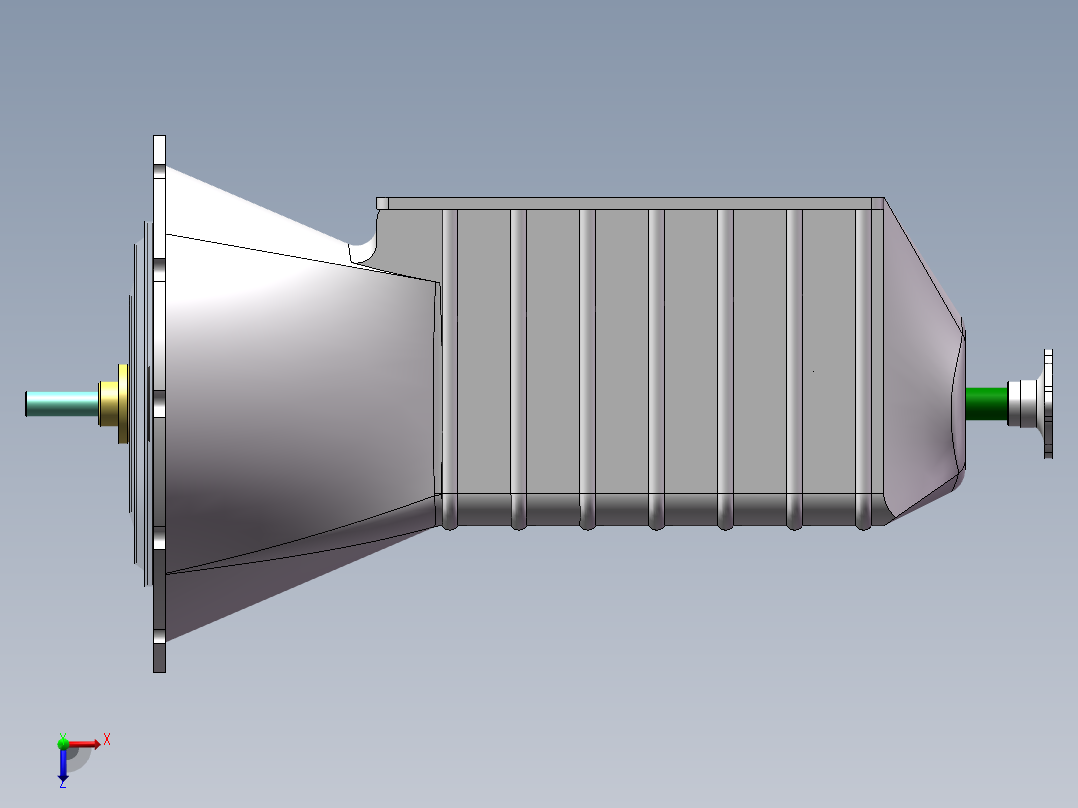 行星齿轮式动力换挡变速箱的设计（全部结清）俯视图