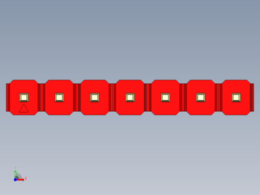 彩色公头100mil（2.54mm）系列-DS1021_red_1x07p_100mil_Type43_rev1.0前视缩略图