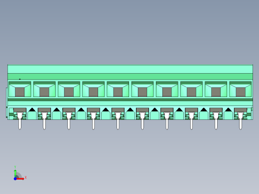 DEGSON DG636 系列 6.357.629.52mm 接线端子-DG636S-9.52-10P-14-00AH前视缩略图