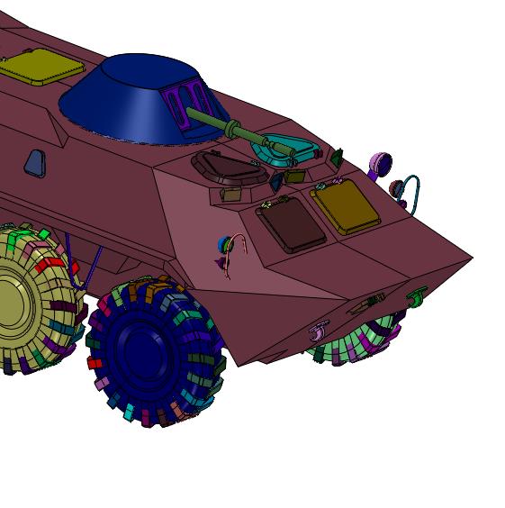 俄罗斯BTR70装甲运兵车