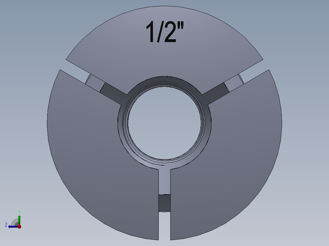 R8-夹头组-R8 COLLET 0.500.SLDPRT右视图