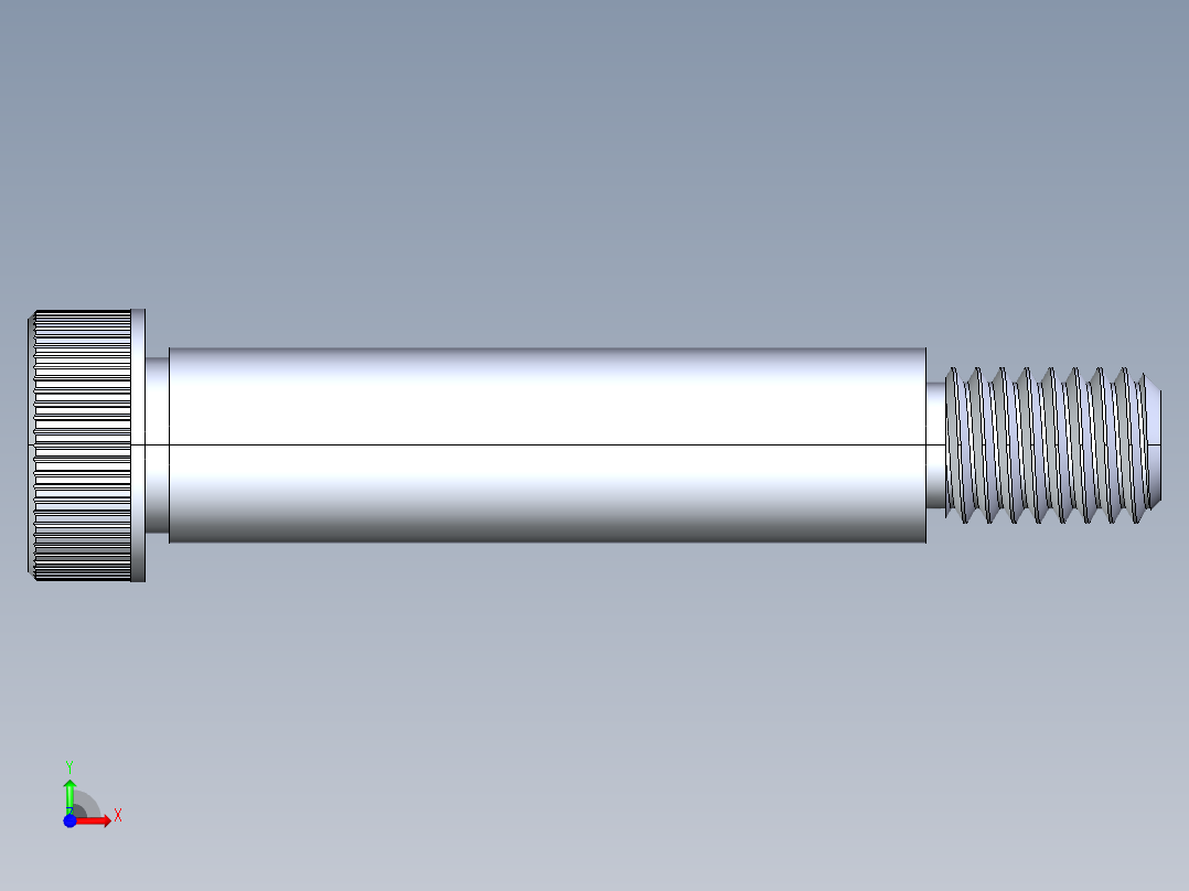 公制SH螺栓选择（DME）-SB DME PM8 x40.STEP前视图