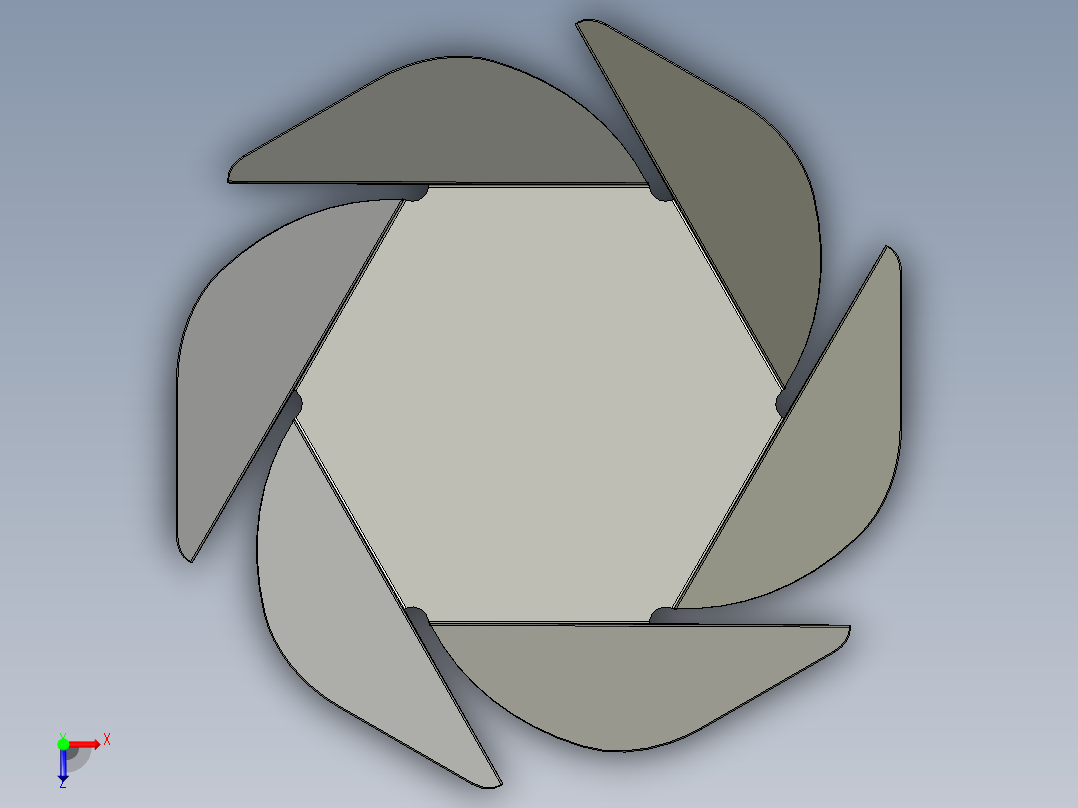 金属板碗俯视图