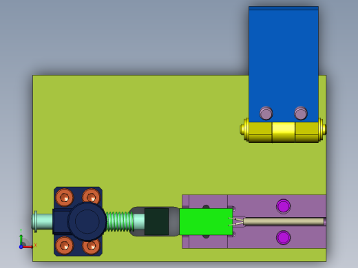 小型电路板焊接夹具俯视缩略图