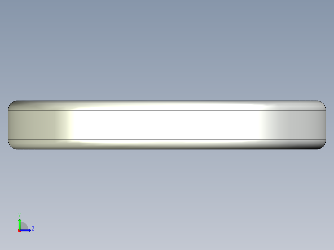 紧固件-STEP 0.2500 Split Washer左视图