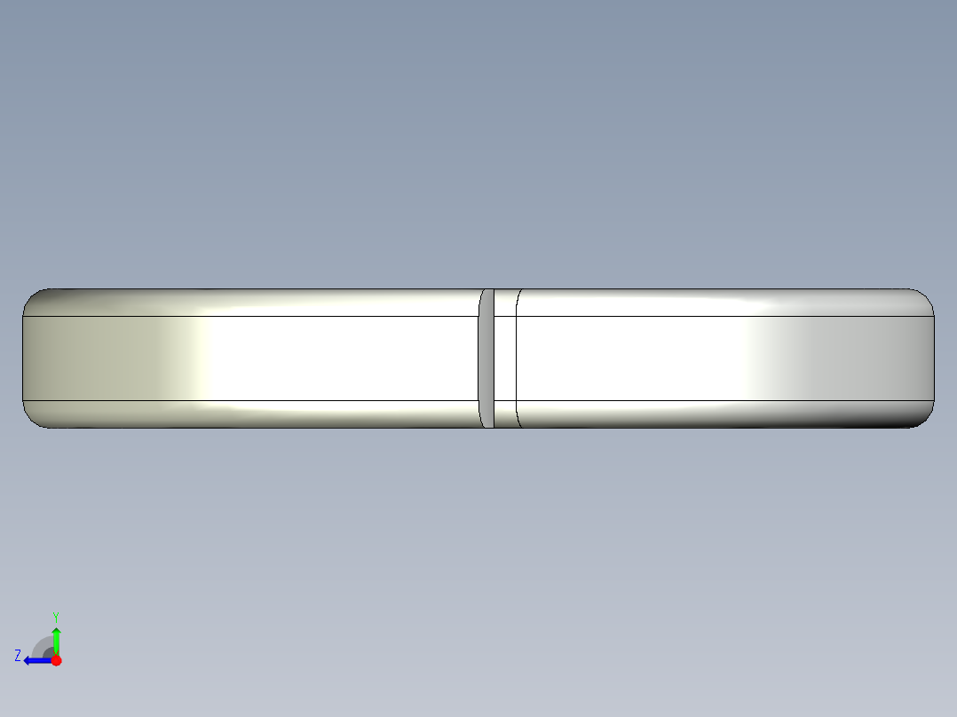 紧固件-STEP 0.2500 Split Washer右视图